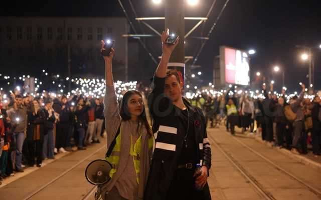Σερβία: Οι φοιτητές συμπαραστέκονται στον ελληνικό λαό για την τραγωδία στα Τέμπη