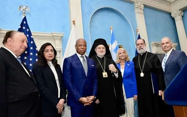 Αρχιεπίσκοπος Αμερικής Ελπιδοφόρος: Ευγνώμων για την αναγνώριση από την πόλη της Νέας Υόρκης της επετείου της Επανάστασης του 1821