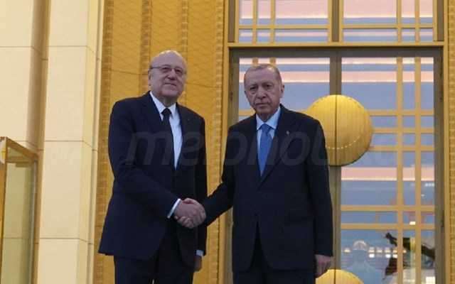 Συνάντηση Ερντογάν με τον πρωθυπουργό του Λιβάνου Νατζίμπ Μικάτι