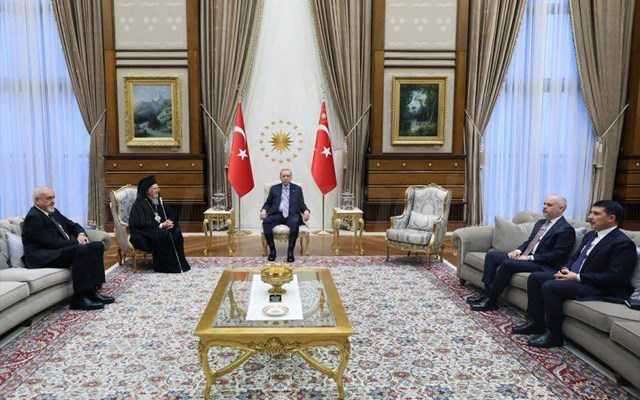 Συνάντηση Βαρθολομαίου - Ερντογάν για τους χριστιανούς της Συρίας